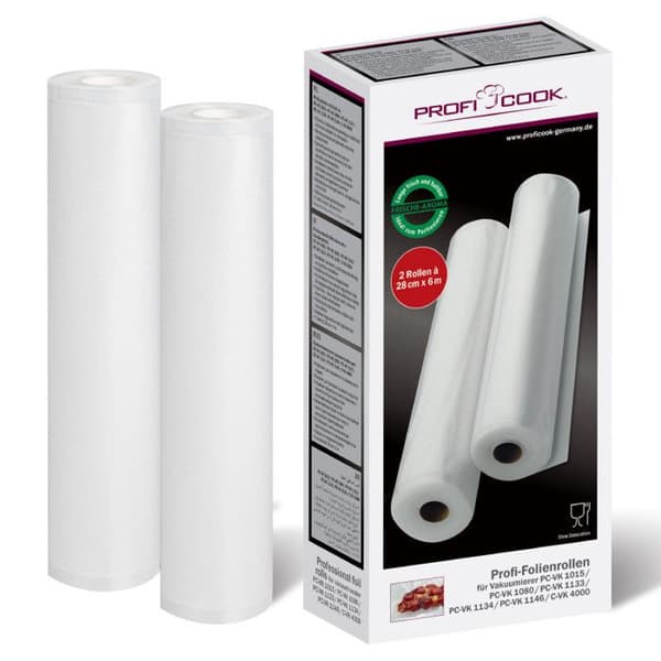 Rulle för vakuumförsegling - VK1015ROLL - 28 x 60 cm - Rivstark - Långvarig lagring