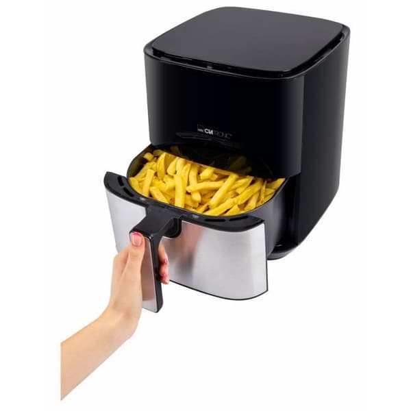 Luftfritös - Clatronic - FR3782H - 5L - Rostfritt stål - 8 automatiska program Svart