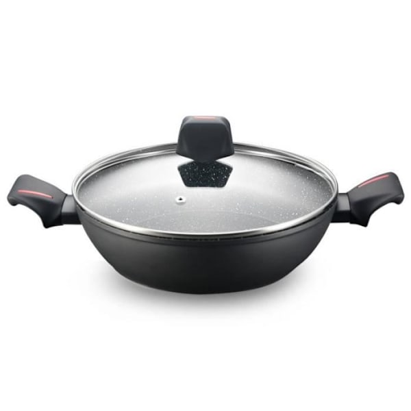 Gratängform med 2 handtag 28 cm Svart Royalty Line RLFSC28