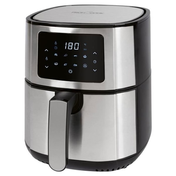Proficook PC-FR1239H 5,5L varmluftsfritös med pekskärm Rostfritt stål