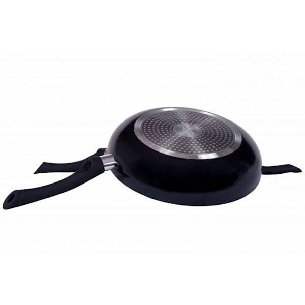 Lot om 3 Stenpannor 20 24 28cm Induktion svart Cenocco CC2001-BLK