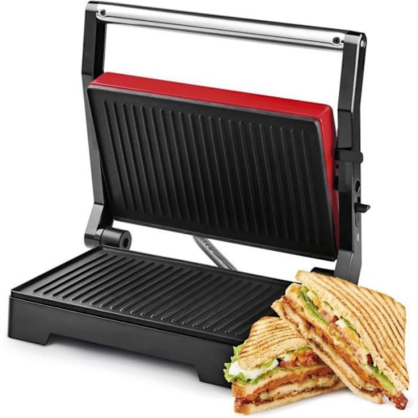 Sandwichmaskin 1000W Röd Royalty Line RLPM10008691-RED