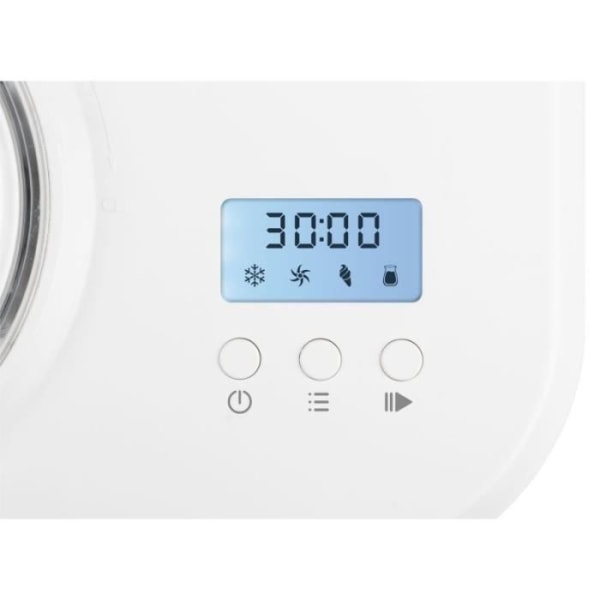 Glassmaskin - CLATRONIC - ICM3799 - 1L - 100W - LCD-skärm - Digital timer Vit