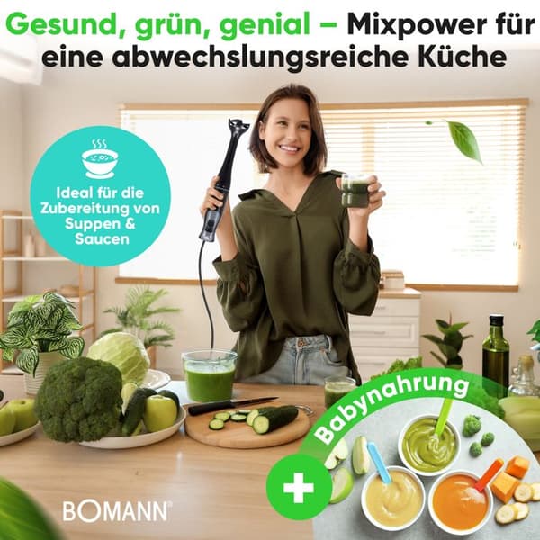 Handmixare Bomann SM 6081 CB 350W Svart