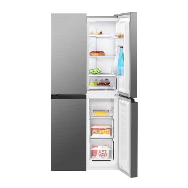 Kylskåp och frys 362L Inox Bomann KG7358-Inox
