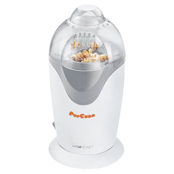 Popcornmaskin - Clatronic PM 3635 - Vit - Fettfri - 1200 Watt - 2-3 portioner på 2 minuter
