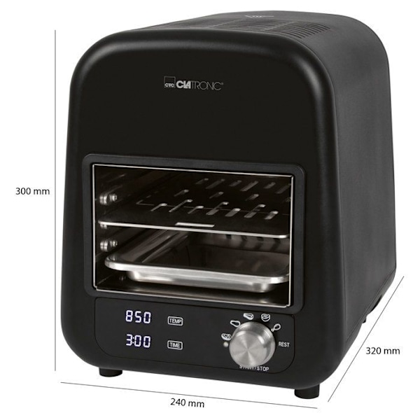 Clatronic EBG 3760 Elgrill Svart Svart