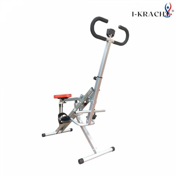 Total Fitness Crunch med digital monitor silver I-Kracht KT00131-SLV Rött, Silver