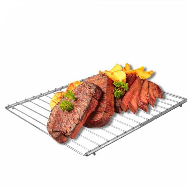 Herzberg HG-03213: Universell ugnsgrill & justerbart underläggsställ