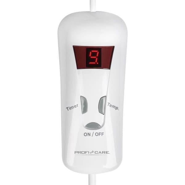 Elvärmefilt 130 x 180cm 10 Temperaturinställningar Timer 1-9 timmar Proficare WZD 3061 180W Grå