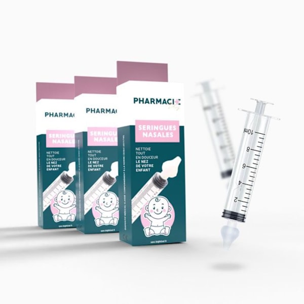 Set med 6 sprutor för babynästvätt PHARMACIE+