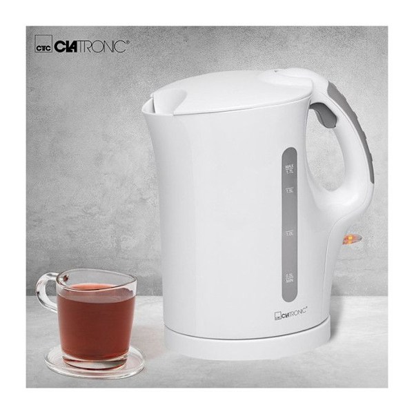 Elektrisk vattenkokare - Clatronic WK 3445 - Kapacitet 1,7L - 2200W - Trådlös