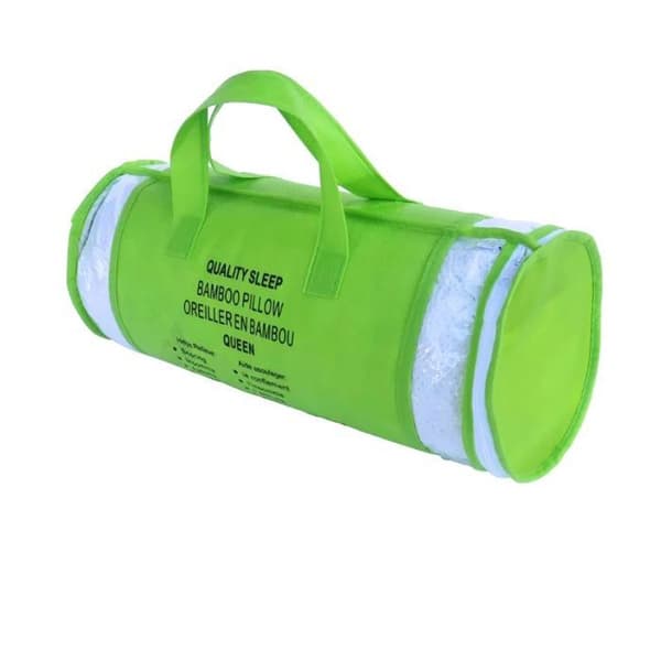 Kudde - KVALITETSSÖMN - BPG5070 - 50×70 cm - Vit - Överdrag med bambumönster Vit