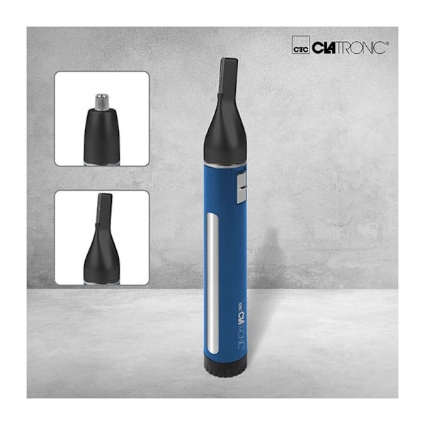 Clatronic NE 3743 2-i-1 näs-/örontrimmer - Svart - Kromtillbehör - Batteridrift