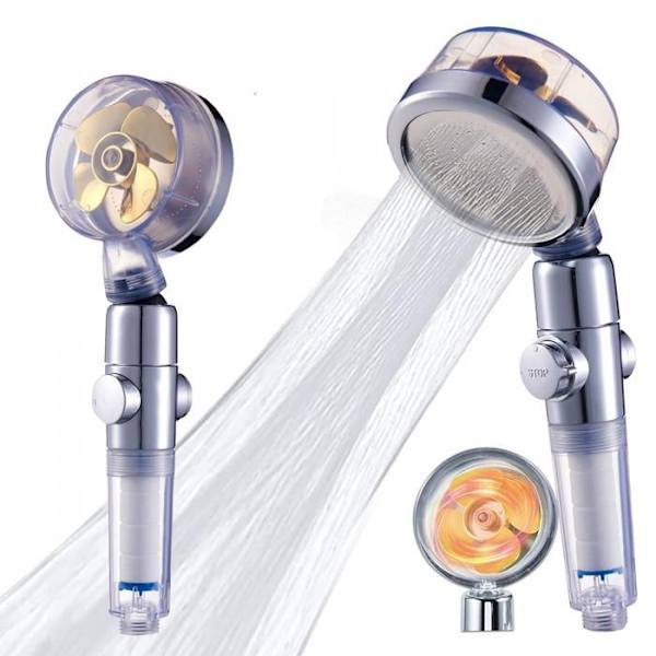 Högtryckshanddusch och guldfilter turboladdare Herzberg HG8086-GLD