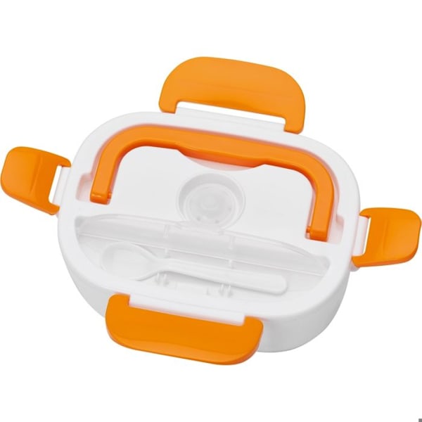Elektrisk matlåda - Clatronic - LB 3719 - 1,7 L - Vit/orange - Tål maskindisk vit/orange