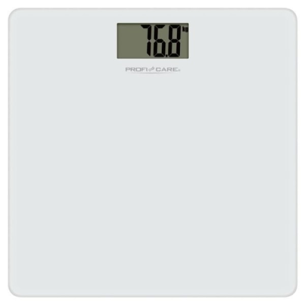 Elektronisk personvåg med proficare LCD-display Vit PC-PW3122-Vit