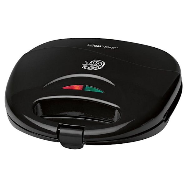 Smörgås och Croque Monsieur Maker Clatronic ST 3477 Svart - Non-stick triangulära tallrikar - 750W Svart