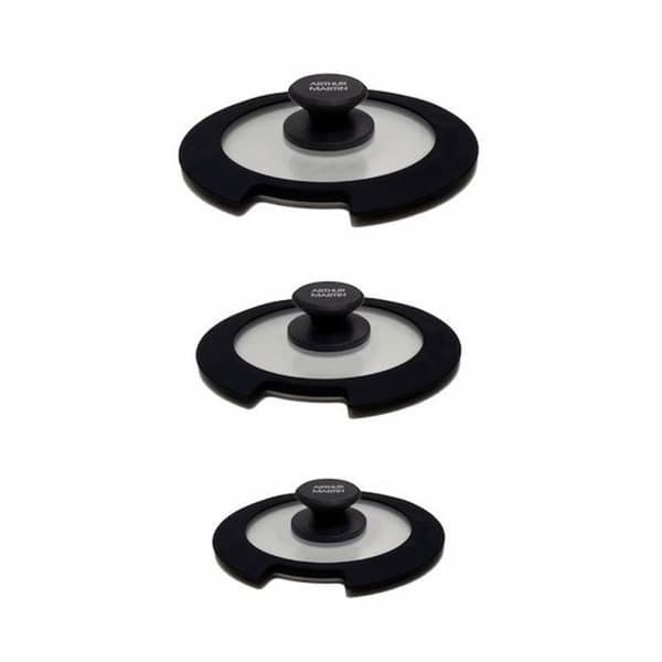 Siliklock - ARTHUR MARTIN - AM7760 - 3 delar (16/18/20 cm) - Vattentäta - Värmeresistenta svart