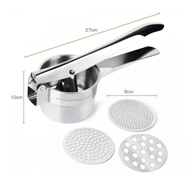Herzberg HG8111 Potatispress i rostfritt stål