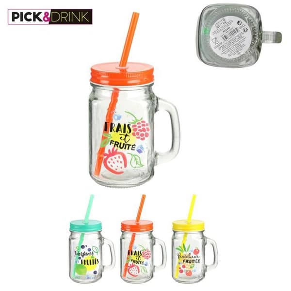 Mason Jar 450ml Plocka Och Drick KA2495
