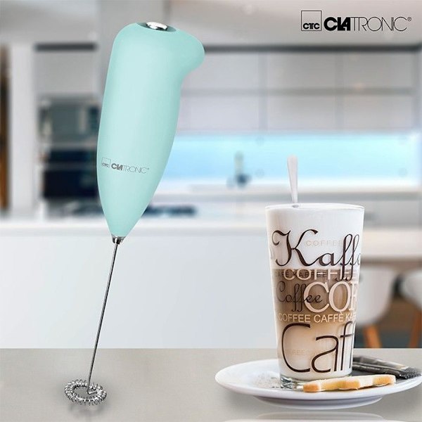 Mjölkskummare - Clatronic - MS 3089 - Mint/grön - Soft touch hölje - AA/UM3 batterier Mint/grön