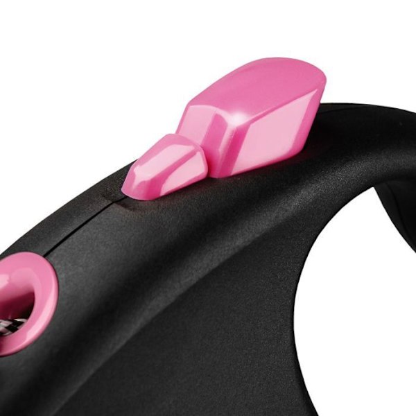 Koppel Svart Design S-sladd 5m svart/rosa Flexi FU12C5-251-S-CP
