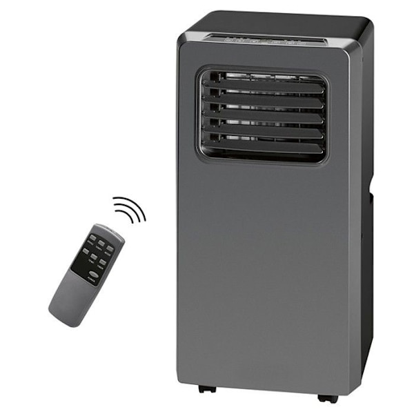 Clatronic CL 3672 Mobil luftkonditionering 8000 BTU Svart Svart, Grå