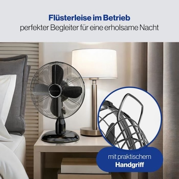 Bordsdesign Bordfläkt Svart 25 cm Proficare PC-VL3062M-Svart