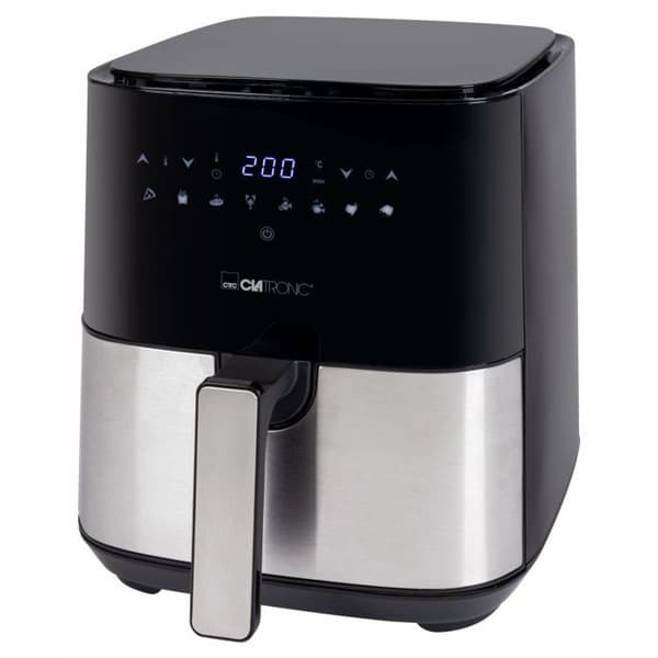 Luftfritös - Clatronic - FR3782H - 5L - Rostfritt stål - 8 automatiska program Svart