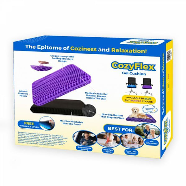 Herzberg HG-03220: Gel Sittdyna - Blå Blå