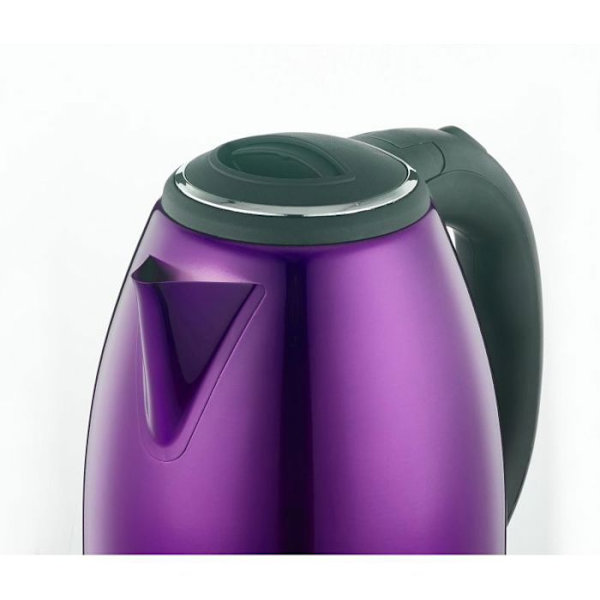 1,8L sladdlös vattenkokare i rostfritt stål Violet Herzberg HG5011-PUR
