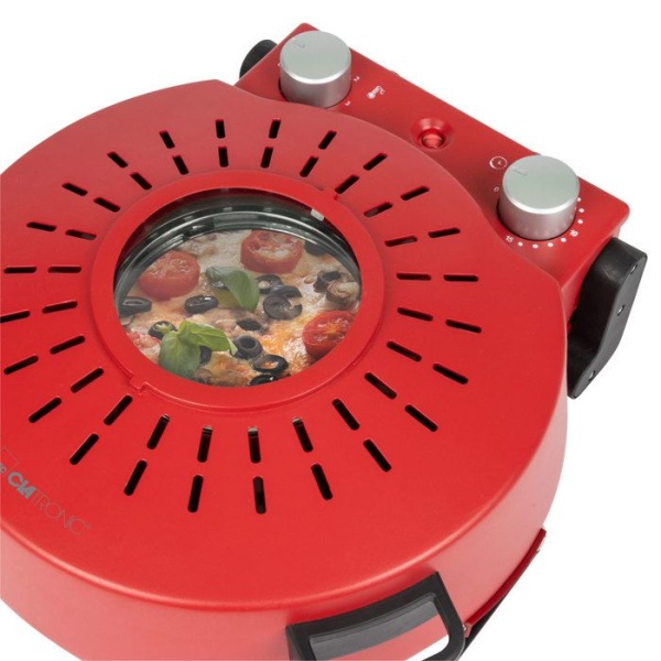 Pizzamaskin 1200W röd Clatronic PM3787-Röd