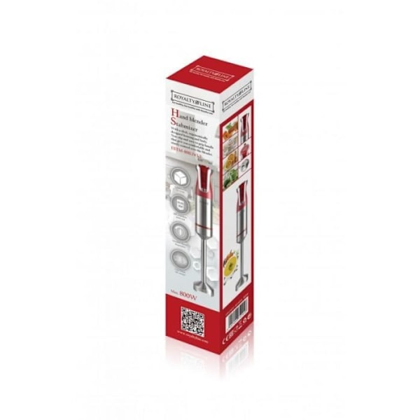 Mixerstav - ROYALTY LINE - RL-EST800RED - 800 W - Röd - Variabel hastighetsregulator