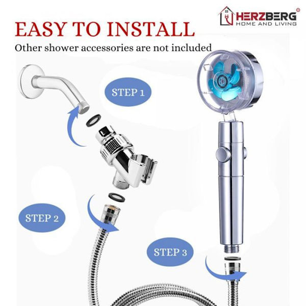 Herzberg HG8087-BLU blåfilter högtrycksspray och turboladdare Blå