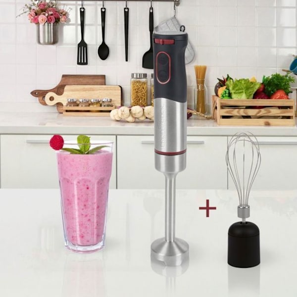 Mixerstav - PROFICOOK - PC-SMS 1226 - 1000 W - Rostfritt stål - Svart Svart, Grå