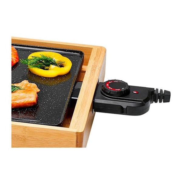 PROFICOOK PC-TYG 1143 elektrisk teppanyaki grill - Svart - Non-stick värmeplatta - 2200 Watt