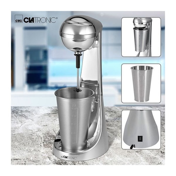Blender - Clatronic - BM 3472 - 650 ml - Rostfritt stål - 2 hastighetsnivåer Krom