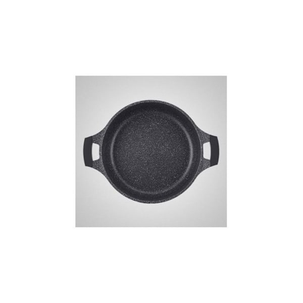 Marmitt med non-stick marmor effekt - D 32 cm - Svart