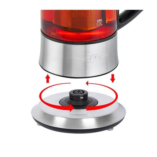 Profi Cook PC-TK 1165 Vattenkokare i rostfritt stål Volym: 0,5 l