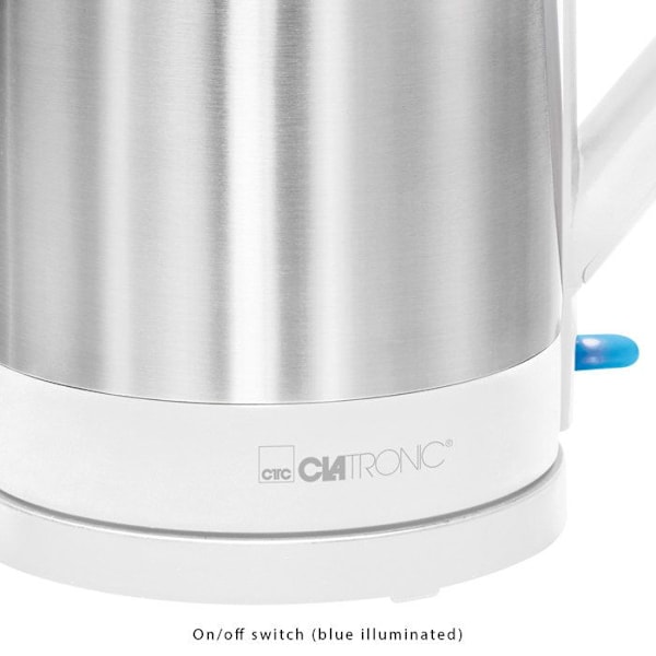 Elektrisk vattenkokare 1,5L 2200W Clatronic WKS 3692 Vit