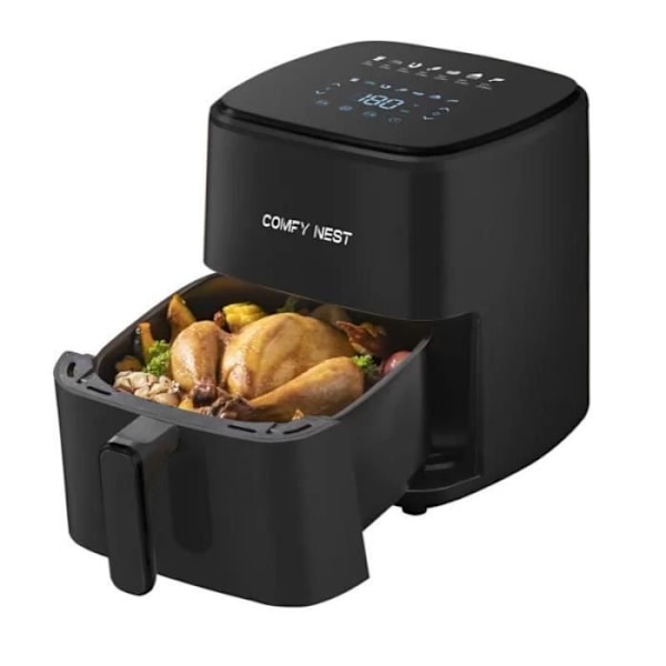 Fritöskål för varmluft med digital skärm 5L 1400W Comfy Nest CN06191