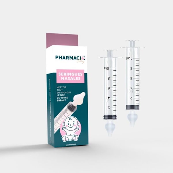 Set med 2 sprutor för babynästvätt PHARMACIE+