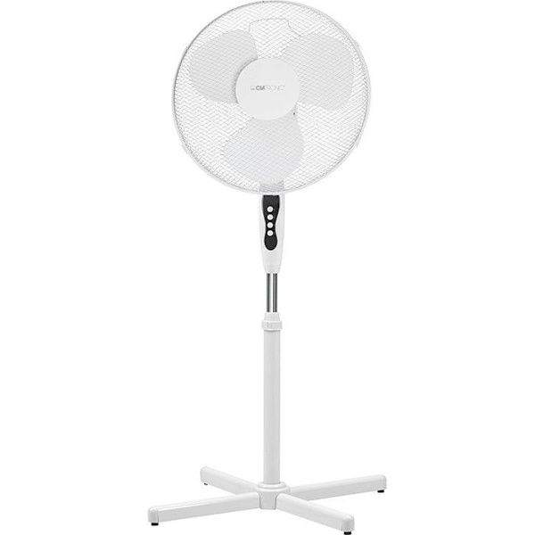 Piedestalfläkt - CLATRONIC - VL 3603S - Oscillation - Justerbar i höjd och lutning - Vit Vit