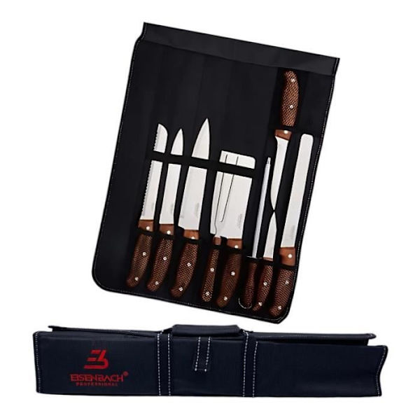 9 delar professionell knivset med bärväska Eisenbach LH-049