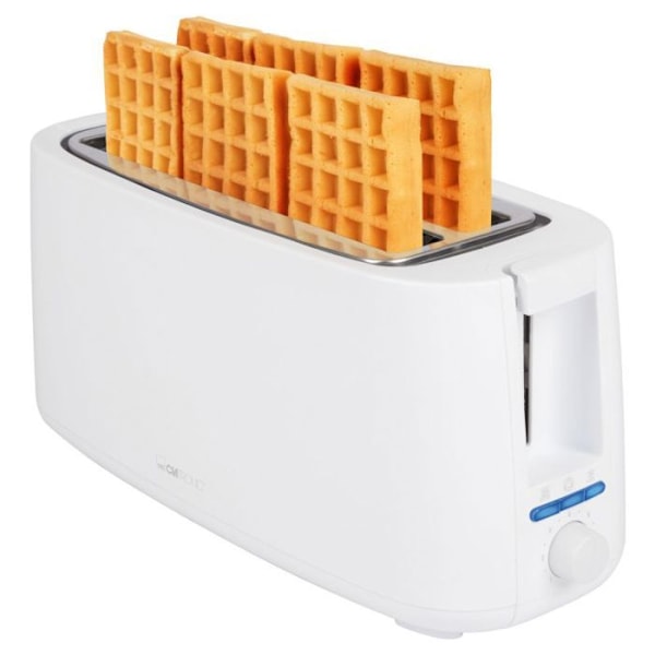 Brödrost - Clatronic - TA 3802 - 4 skivor - Vit - Mångsidig Vit