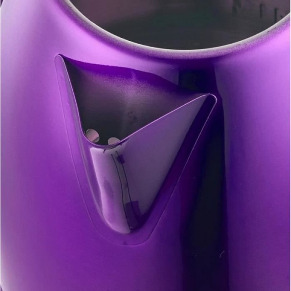 1,8L sladdlös vattenkokare i rostfritt stål Violet Herzberg HG5011-PUR
