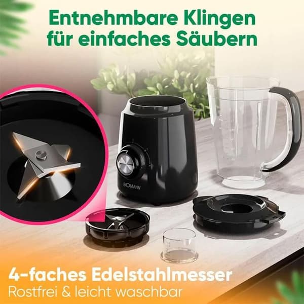 Blender Bomann UM 6091 CB 500W 1.5L Svart