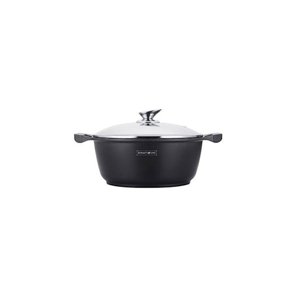 Marmitt med non-stick marmor effekt - D 32 cm - Svart