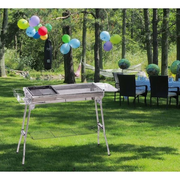 Grill i rostfritt stål Herzberg HG8112